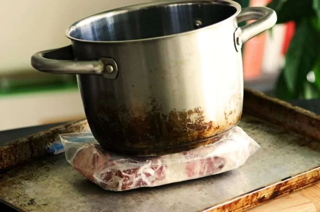 escongelar carne rápido