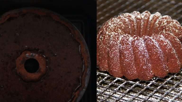 Receita fácil de bolo de chocolate na Air Fryer Receita fácil de bolo de chocolate na Air Fryer